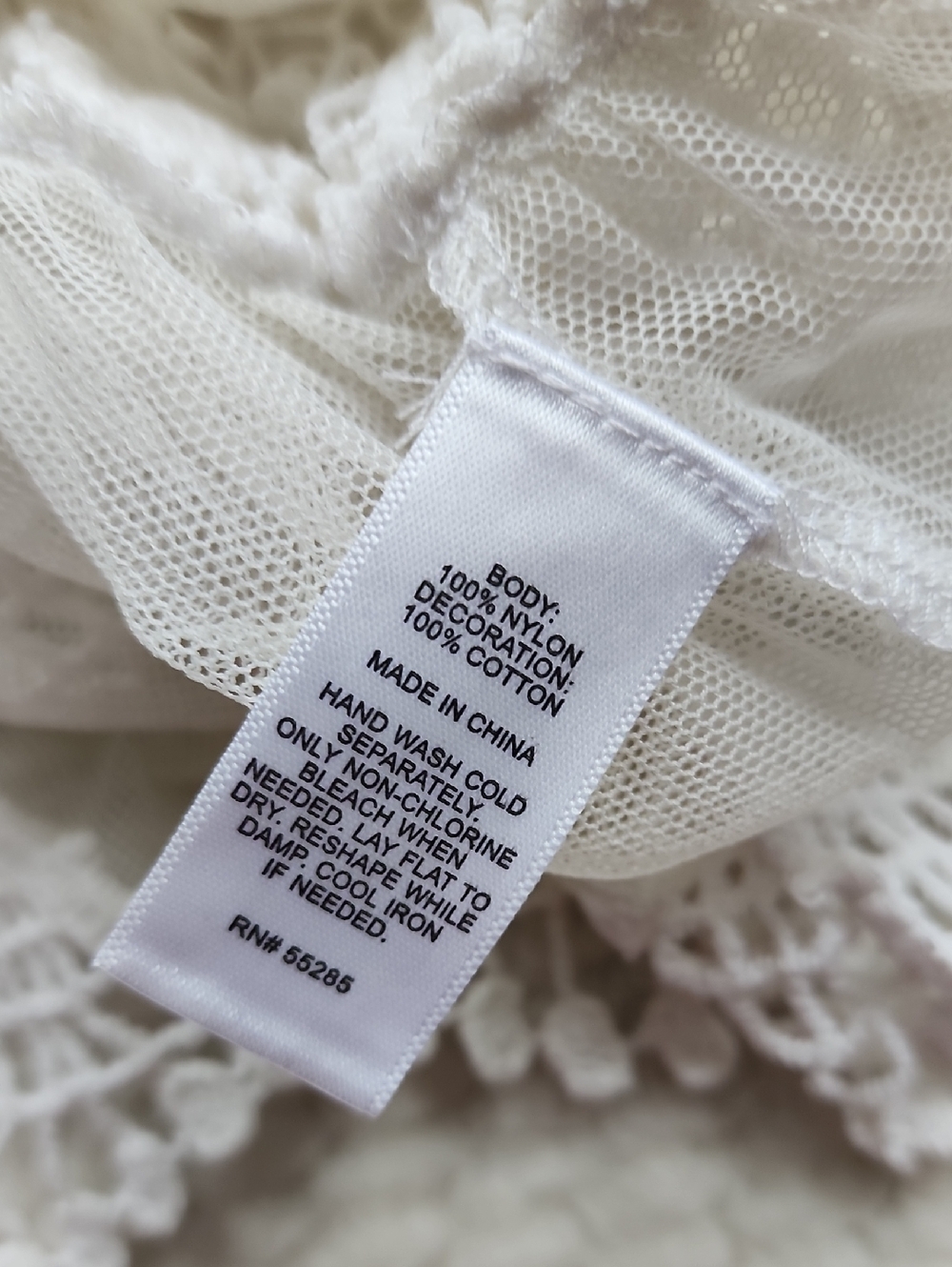 Express Lace Embroidered Sleeveless Peplum Top - Picture 6 of 6